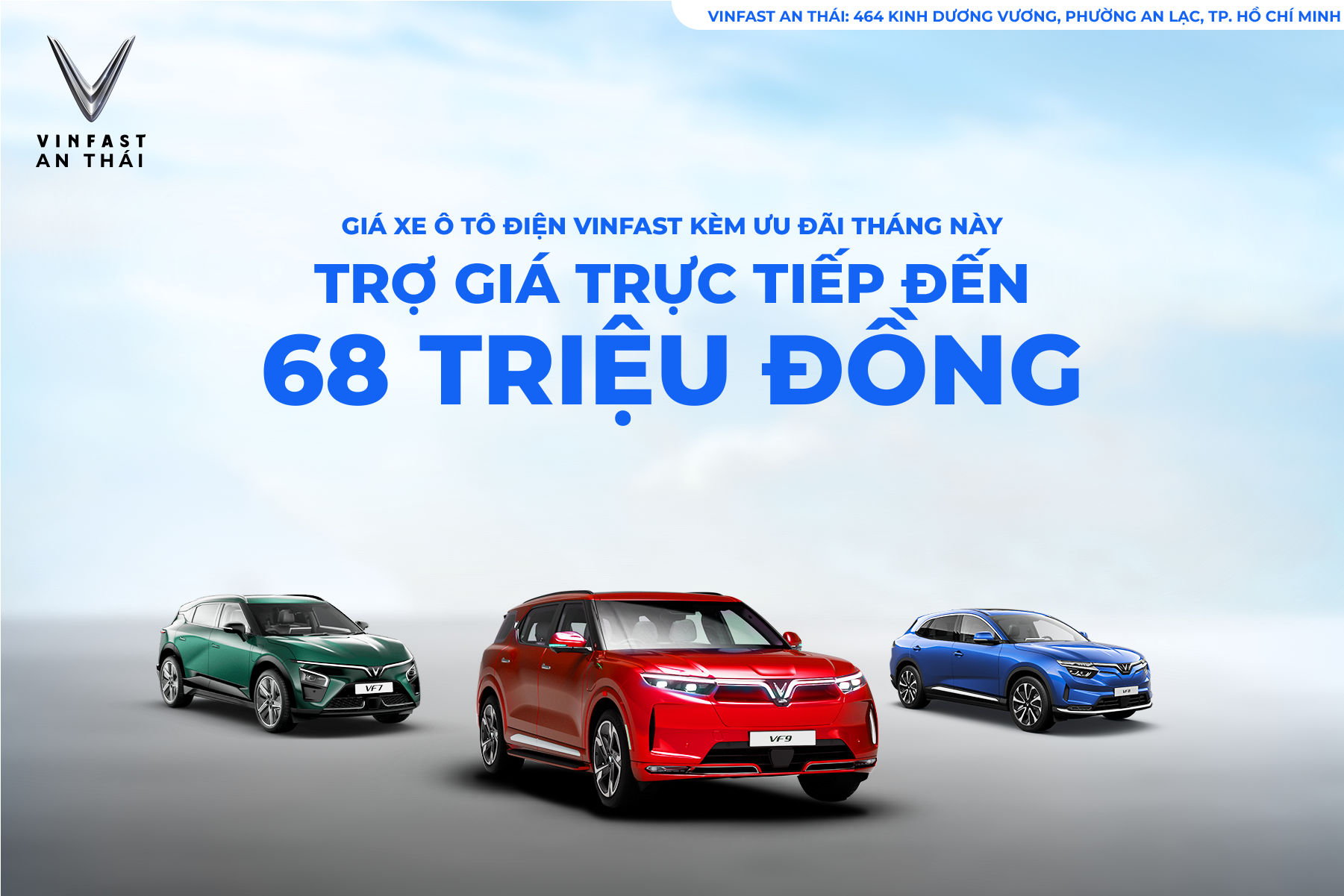 GIÁ XE Ô TÔ ĐIỆN VINFAST KÈM ƯU ĐÃI THÁNG NÀY – TRỢ GIÁ TRỰC TIẾP ĐẾN 68 TRIỆU ĐỒNG!